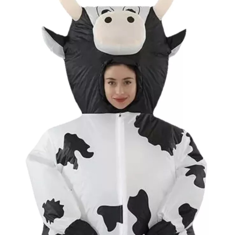 Cow Costume Inflatable Cow Costume Blow Up Costume Funny Cow Inflatable(used)